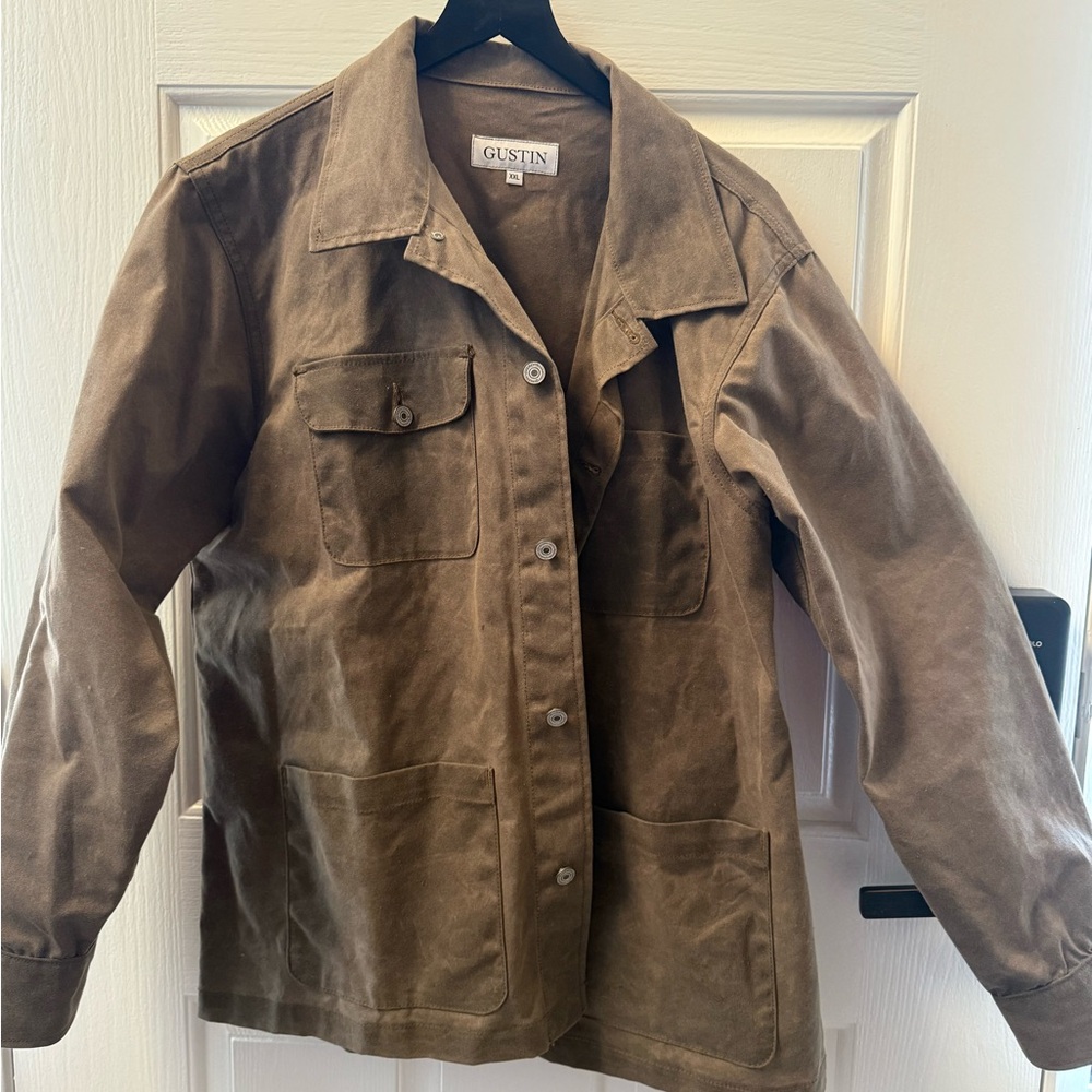 Gustin Field Jacket Waxed Brown